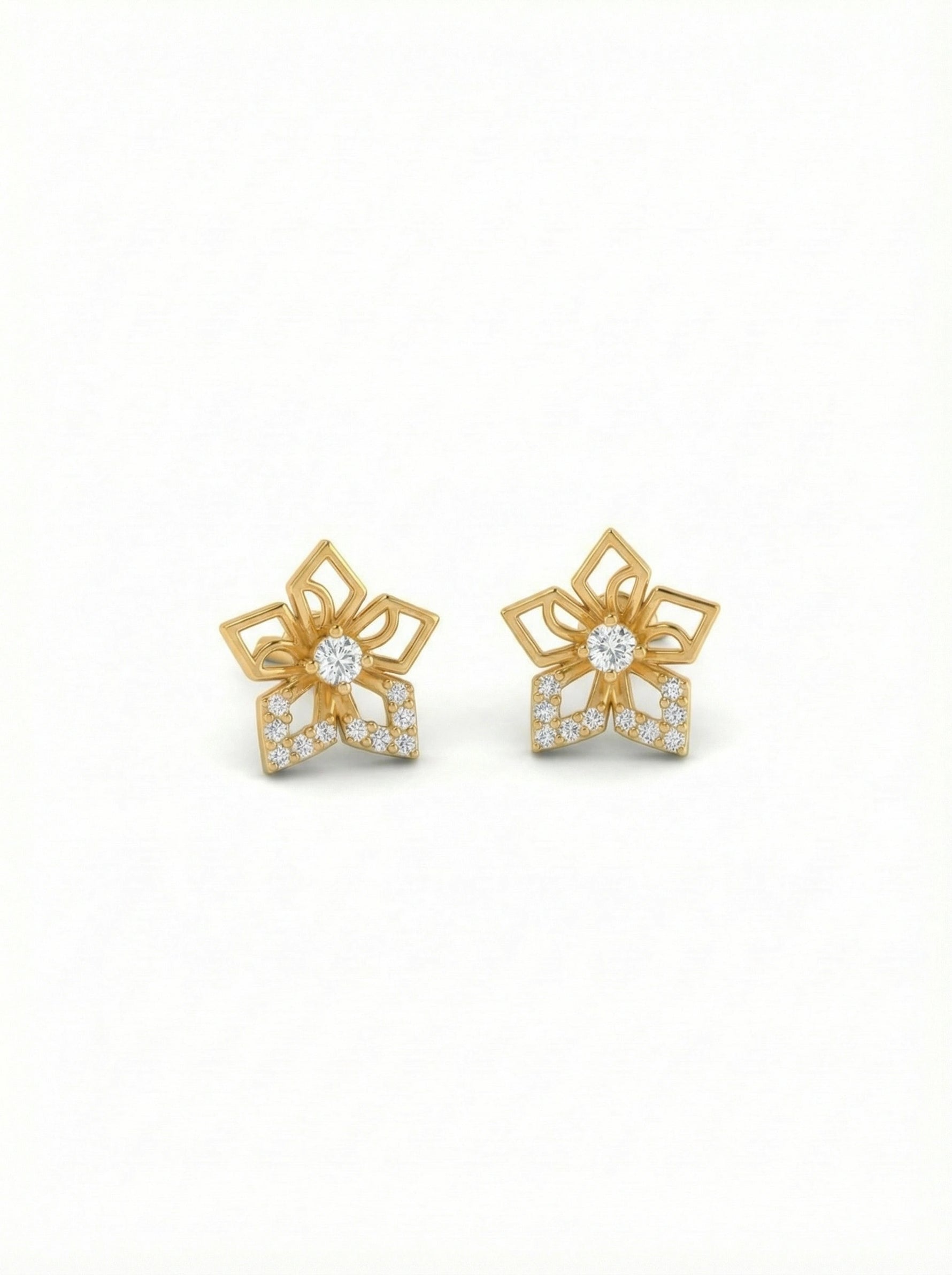 18k Gold plated and black striped cufflinks on a white background